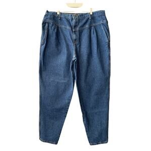 VINTAGE 80s Young Stuff Pleated Yoke High Waist Medium Wash Jeans Size 24